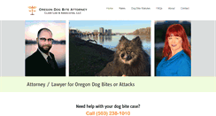 Desktop Screenshot of dogbiteattorneyoregon.com
