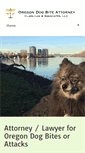 Mobile Screenshot of dogbiteattorneyoregon.com
