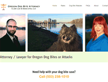Tablet Screenshot of dogbiteattorneyoregon.com